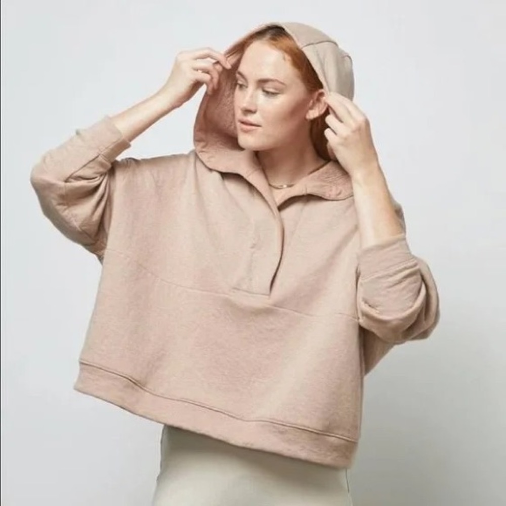 Lunya Restore Double Faced Pullover in Pink